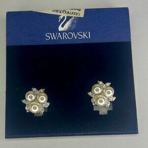 Swarovski Sparkling Dance Flower Clip-on Earrings